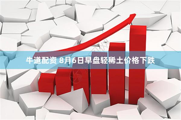 牛道配资 8月6日早盘轻稀土价格下跌